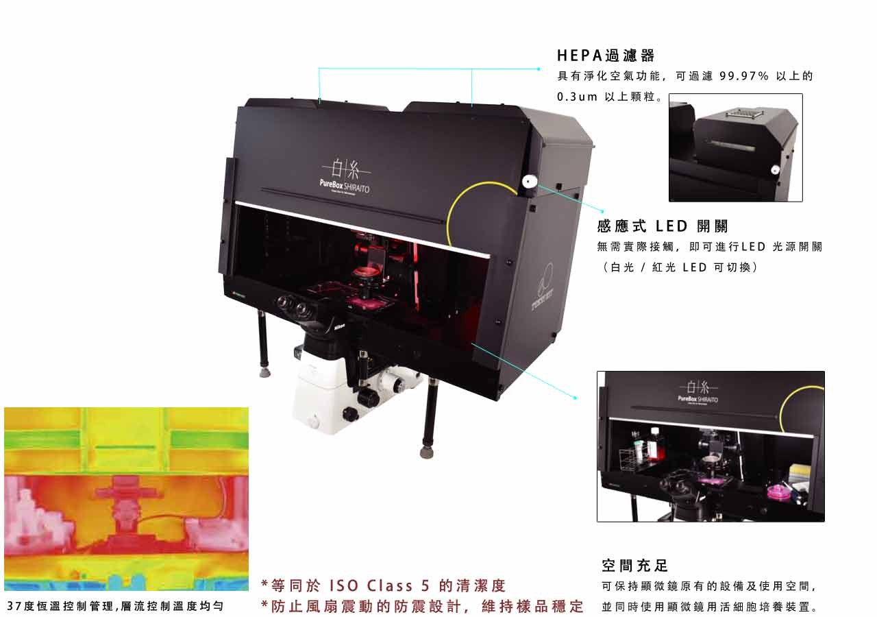 TokaiHit PureBox SHIRAITO 全罩式超淨恆溫箱